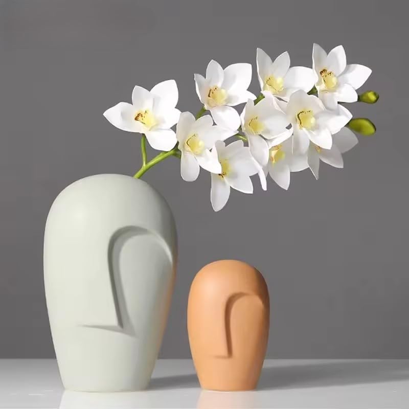 Itzacart ceramic vase abstract face vase modern home decoration living room decoration bedroom accessories