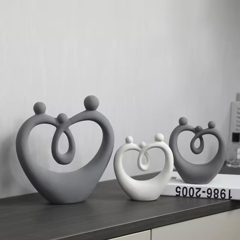 Itzacart Modern Lovers Figurines Ceramic Home Decor Living Room Wedding Ornaments Sculpture