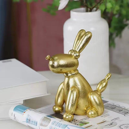 Itzacart Ceramic Golden Rabbit Jewelry For Home And Office Decor