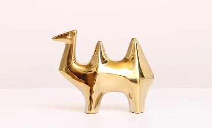 Itzacart  creative ceramic camel ornaments cute animal desktop home decoration ornaments