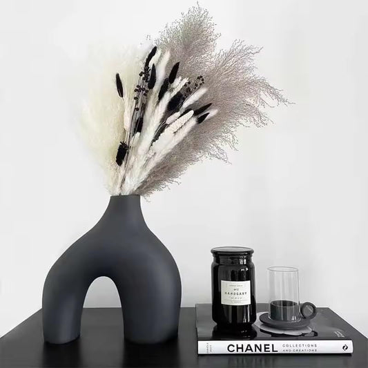 Itzacart Nordic style minimalist ceramic vase set for home decoration