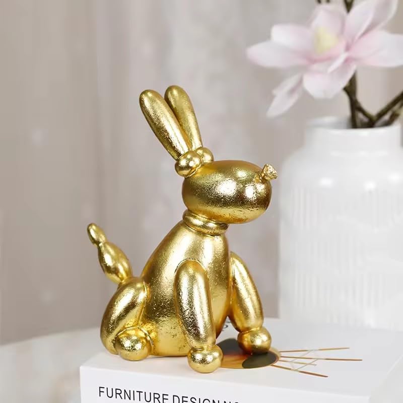 Itzacart Ceramic Golden Rabbit Jewelry For Home And Office Decor