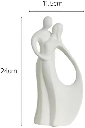 Itzacart  Lover Hug Kiss Style Abstract Sculpture Statue Collectible Figurines For Gift & Home Office  Decor