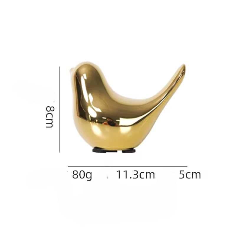 Itzacart ceramic  decorative gold bird figurine ornaments for home and office  decor